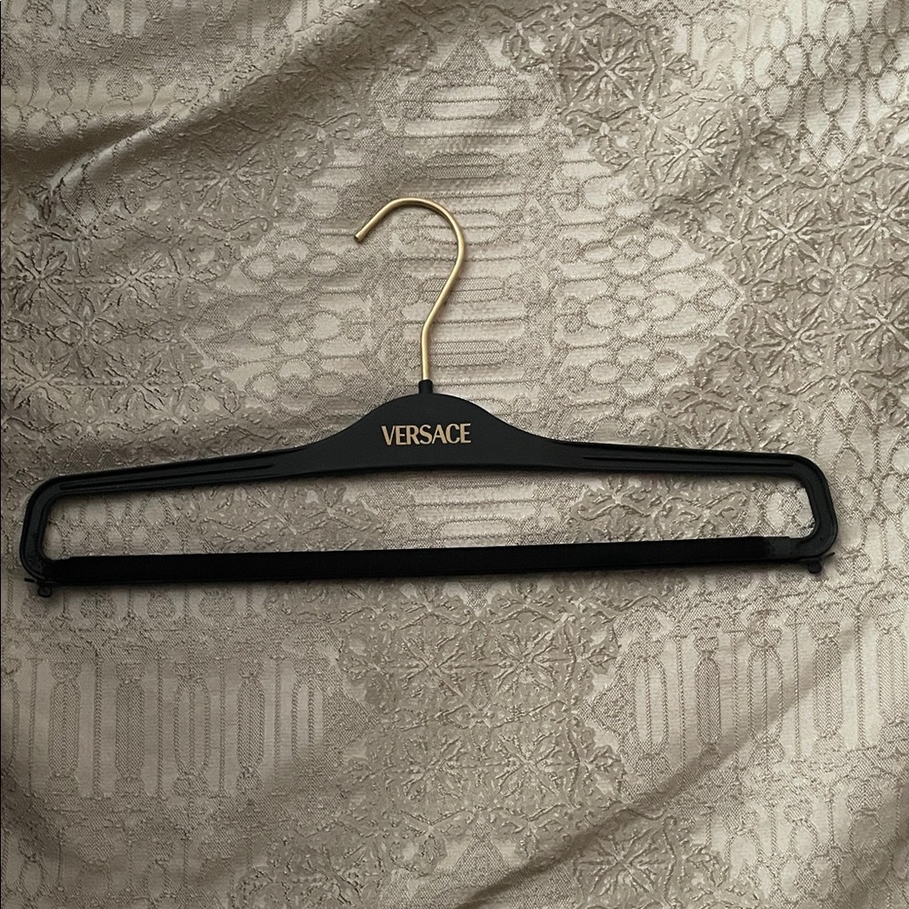 Versace Black Hanger with Gold Hook